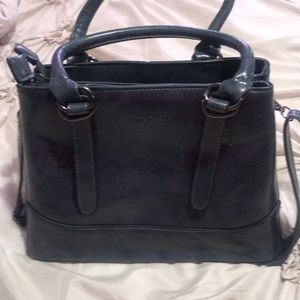 Medium size leather handbag